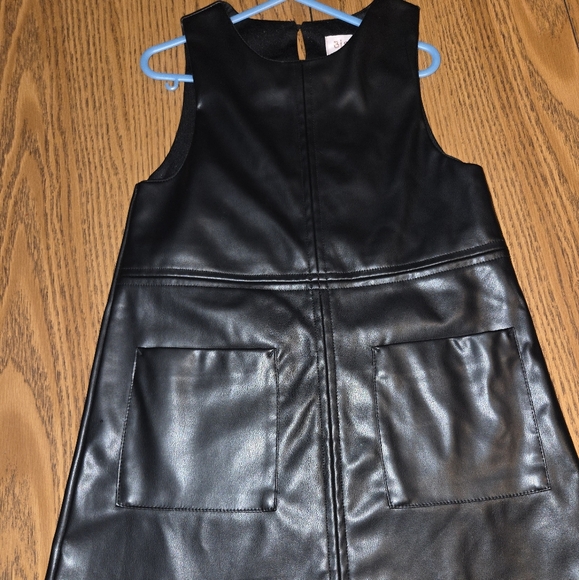 Faux leather girls dress - Picture 1 of 3